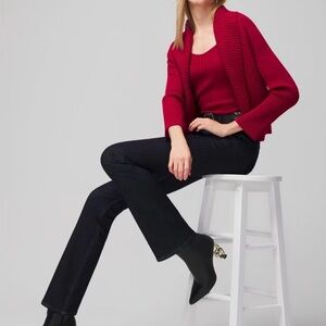 White House Black Market red cocoon sweater